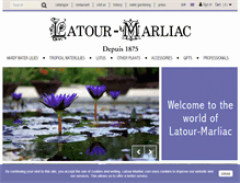 Tablet Screenshot of latour-marliac.com